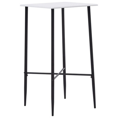Berkfield Bar Table White 60x60x111 cm MDF