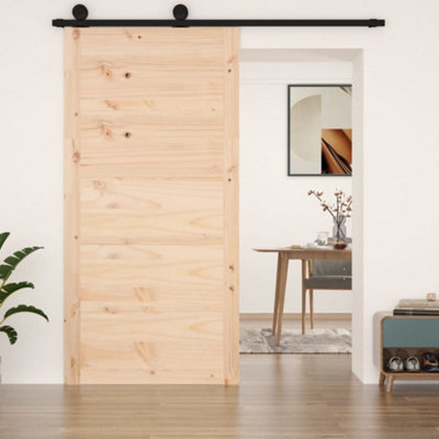 Berkfield Barn Door 100x1.8x204.5 cm Solid Wood Pine