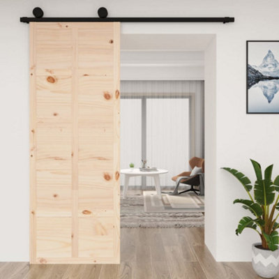 Berkfield Barn Door 80x1.8x214 cm Solid Wood Pine