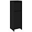 Berkfield Bathroom Cabinet Black 30x30x95 cm Engineered Wood