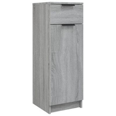 Berkfield Bathroom Cabinet Grey Sonoma 32x34x90 cm Engineered Wood
