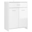 Berkfield Bathroom Cabinet High Gloss White 60x33x80 cm Engineered Wood