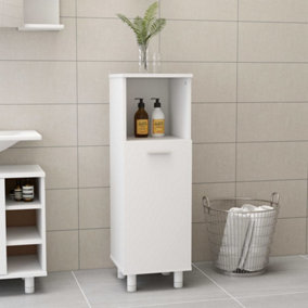Berkfield Bathroom Cabinet White 30x30x95 cm Engineered Wood