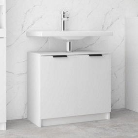 Berkfield Bathroom Cabinet White 64.5x33.5x59 cm Engineered Wood