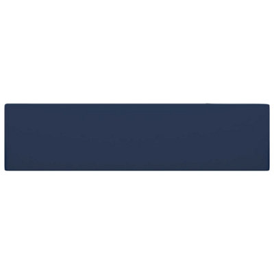 Berkfield Bathroom Sink with Overflow Ceramic Dark Blue