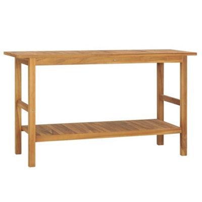 Berkfield Bathroom Vanity Cabinet Solid Wood Teak 132x45x75 cm Price Comparisons | Compare The Build