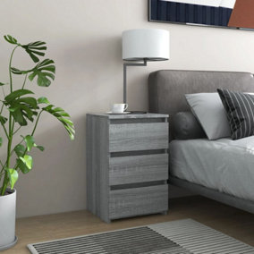 Berkfield Bed Cabinet Grey Sonoma 40x35x62.5 cm Engineered Wood