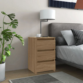 Berkfield Bed Cabinet Sonoma Oak 40x35x62.5 cm Engineered Wood