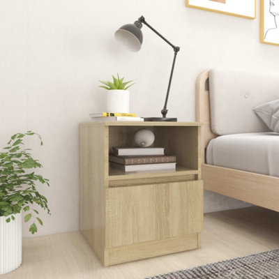 Berkfield Bed Cabinets 2 pcs Sonoma Oak 40x40x50 cm Engineered Wood