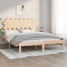 Berkfield Bed Frame 150x200 cm 5FT King Size Solid Wood