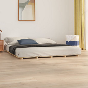 Berkfield Bed Frame 180x200 cm 6FT Super King Solid Wood Pine