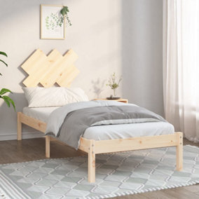 Berkfield Bed Frame 75x190 cm 2FT6 Small Single Solid Wood
