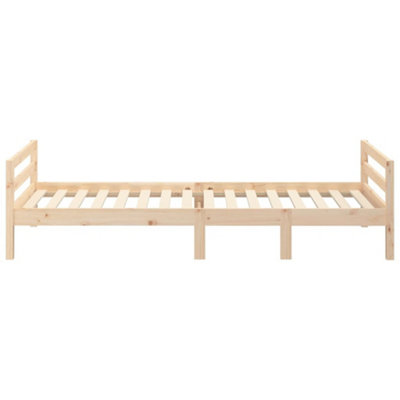 Berkfield Bed Frame 90x190 cm 3FT Single Solid Wood Pine
