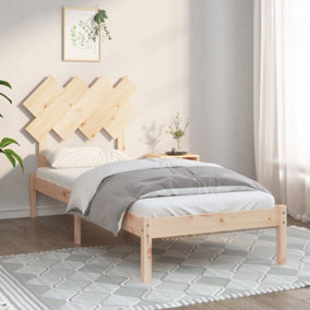 Berkfield Bed Frame 90x190 cm 3FT Single Solid Wood