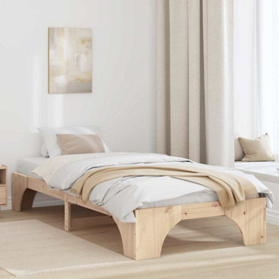 Berkfield Bed Frame 90x190 cm Solid Pine Wood