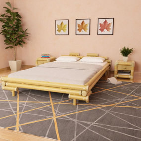 Berkfield Bed Frame Bamboo 140x200 cm