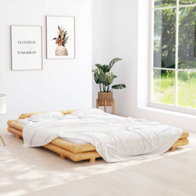 Berkfield Bed Frame Bamboo 160x200 cm