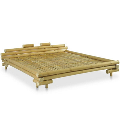 Berkfield Bed Frame Bamboo 180x200 cm 6FT Super King