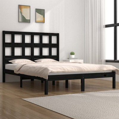 Modern black on sale king bed