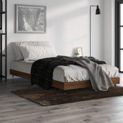 Brown Oak Bed Frame main image 1