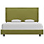 Berkfield Bed Frame Green Fabric 120x190 cm 4FT Small Double