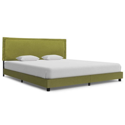 Berkfield Bed Frame Green Fabric 150x200 cm 5FT King Size