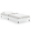 Berkfield Bed Frame High Gloss White 75x190 cm 2FT6 Small Single Engineered Wood