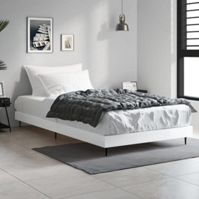 Berkfield Bed Frame High Gloss White 90x190 cm 3FT Single Engineered Wood
