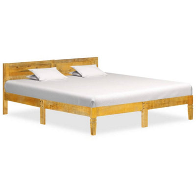 Mango wood deals bed frame king