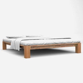 Berkfield Bed Frame Solid Oak Wood 160x200 cm