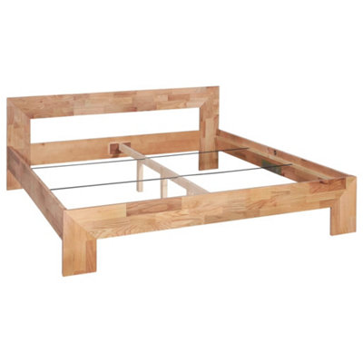Berkfield Bed Frame Solid Oak Wood 160x200 cm