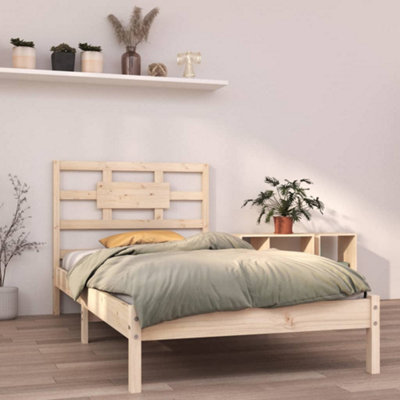 Berkfield Bed Frame Solid Wood 100x200 cm
