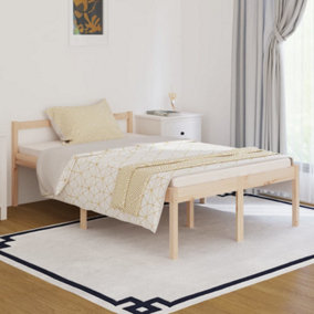 Berkfield Bed Frame Solid Wood 120x190 cm Small Double