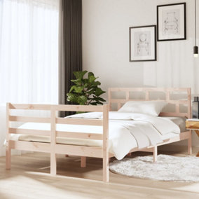 Berkfield Bed Frame Solid Wood 120x200 cm 4FT Small Double