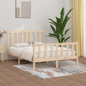 Berkfield Bed Frame Solid Wood 140x200 cm