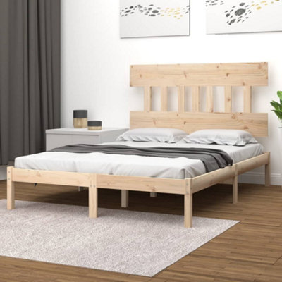 Berkfield Bed Frame Solid Wood 150x200 cm 5FT King Size