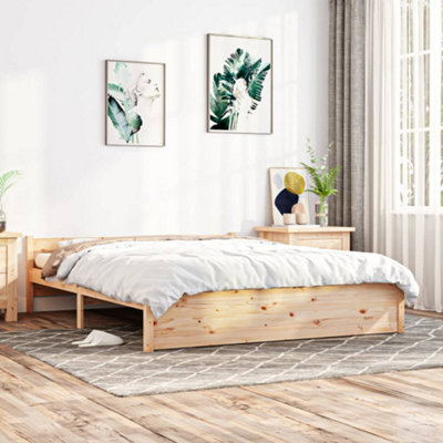 Berkfield Bed Frame Solid Wood 150x200 cm King Size