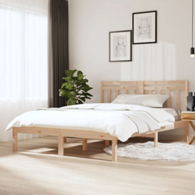Berkfield Bed Frame Solid Wood 160x200 cm 5FT King Size