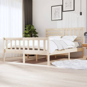 Berkfield Bed Frame Solid Wood 160x200 cm