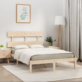 Berkfield Bed Frame Solid Wood 180x200 cm 6FT Super King