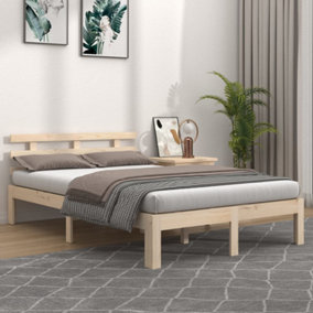 Berkfield Bed Frame Solid Wood 200x200 cm