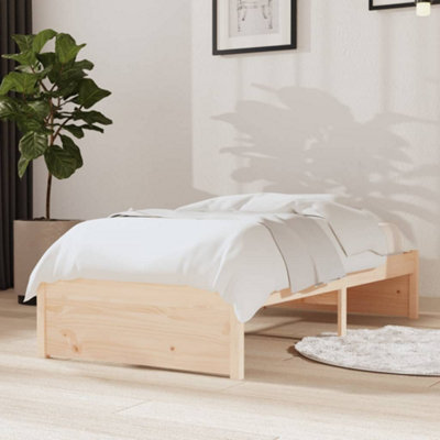 Berkfield Bed Frame Solid Wood 75x190 cm Small Single