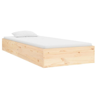 Berkfield Bed Frame Solid Wood 90x190 cm Single