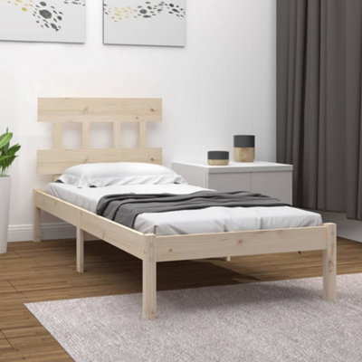 Berkfield Bed Frame Solid Wood 90x200 cm | DIY at B&Q