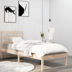 Berkfield Bed Frame Solid Wood 90x200 cm