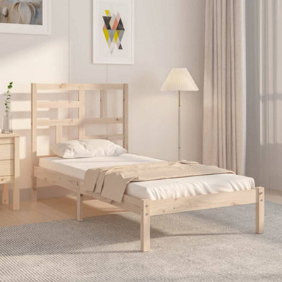 Berkfield Bed Frame Solid Wood 90x200 cm | DIY at B&Q