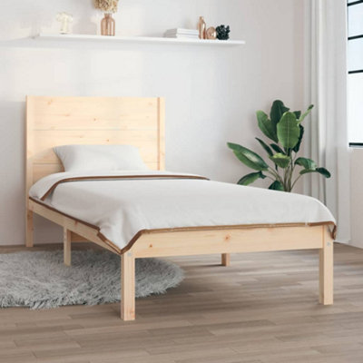 Berkfield Bed Frame Solid Wood Pine 100x200 cm