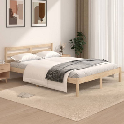 Pine small double bed frame discount