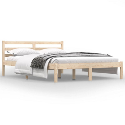 Berkfield Bed Frame Solid Wood Pine 120x190 cm Small Double