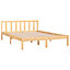 Berkfield Bed Frame Solid Wood Pine 150x200 cm King Size